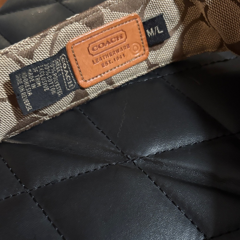 COACH Visor NWOT Size M/L - Picture 4 of 5